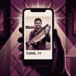 dating profile of man holding a fish