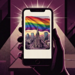 pride flag over christchurch