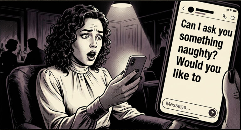 inappropriate text